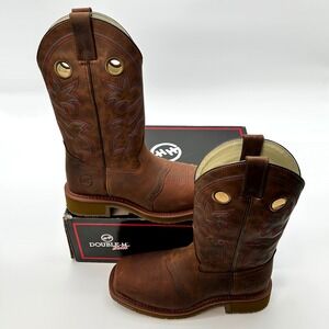 Double-H Antonio Comp Toe Sz 8.5 Mens 13" Western Work Boots Leather DH6134 NEW